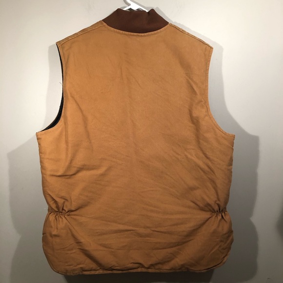 Carhartt Arctic Quilt Lined Duck Vest Tan Zip Close Men's Sz XL Reg V01B… - Picture 2 of 8